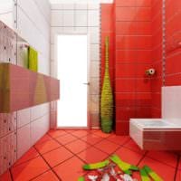 вариант красивого дизайна укладки плитки в ванной комнате картинка