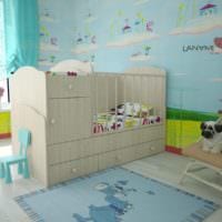 детская комната для новорожденного кровать комод
