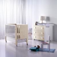 детская комната для новорожденного кровать на колесах