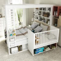 детская комната для новорожденного в спальне родителей
