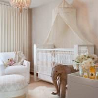 детская комната для новорожденного светлая