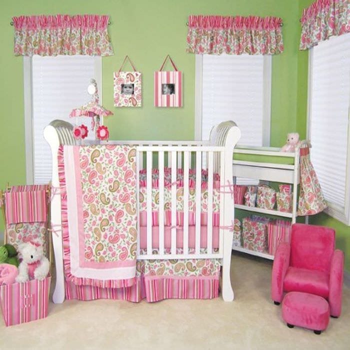 комната новорожденной девочки
