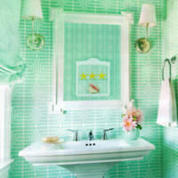 плитка для ванной комнаты зеленая