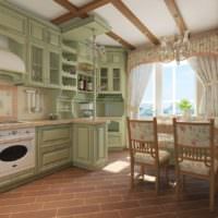Кухонная мебель в стиле прованс для загородного дома