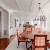 идея сочетания необычного персикового цвета в интерьере квартиры картинка