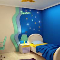 Уютное место для сна в детской комнате
