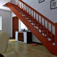 пример необычного стиля лестницы в честном доме картинка