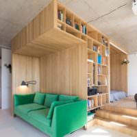 Дизайн однокомнатной квартиры 40 кв м с корпусной мебелью