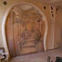 Декорирование стены комнаты лепниной своими руками