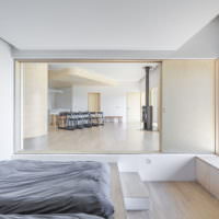 Дизайн спальной комнаты в стилистике минимализма