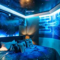 Современная спальня в космическом стиле