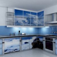 Кухонный гарнитур в морской стилистике