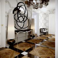 Богатый интерьер коридора в стиле арт-деко
