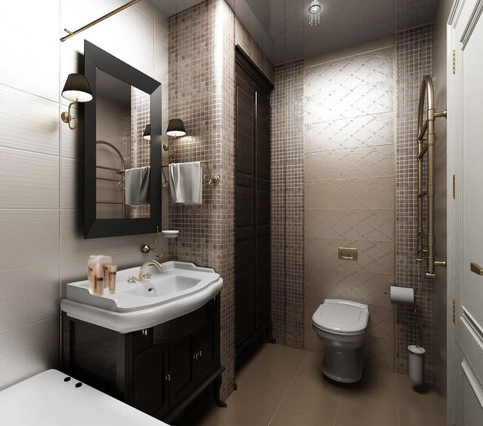 Раковина с бортиками в дизайне ванной комнаты