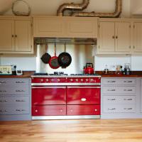 Двойная кухонная вытяжка на газовыми плитами