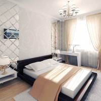 Дизайн спальной комнаты в пастельных оттенках