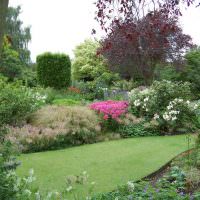 Пейзажный сад с английским газоном