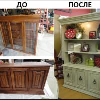 Пример реставрации кухонного шкафа