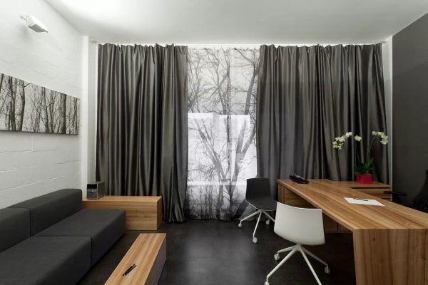 Серые шторы — элегантность, респектабельность, изысканность и роскошь вашего дома. 