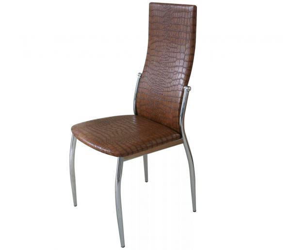 Кожаные стулья с высокой спинкой для кухни можно считать настоящей роскошью.